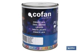 COFAN 15002260 - ESMALTE LACA AL AGUA NEGRO 750 ML SATINADO