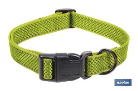 COFAN 41003244 - COLLAR PARA PERROS REFLECTANTE VERDE  1,5 X 30-45 CM
