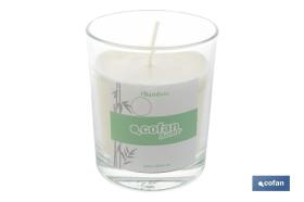 COFAN 41003347 - VELA AROMATICA CERA VEGETAL BAMBOO "125 G"
