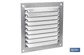 COFAN 65007521 - REJILLA DE VENTILACIÓN ALUMINIO 10 X 10 CM