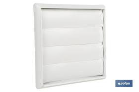 COFAN 65007562 - REJILLA DE VENTILACIÓN ABS BLANCO LAMAS MÓVILES Ø12 CM