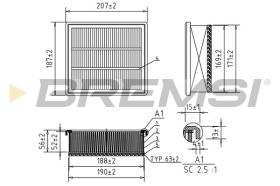  FA0212 - AIR FILTER FIAT, JEEP