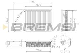  FA0216 - AIR FILTER FIAT, PEUGEOT, CITROEN