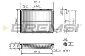  FA0550 - AIR FILTER KIA, HYUNDAI