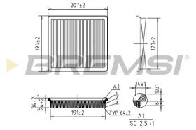  FA0581 - AIR FILTER VW, SKODA