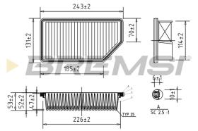  FA0604 - AIR FILTER KIA