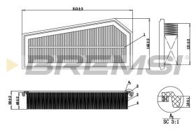  FA0627 - AIR FILTER MERCEDES-BENZ
