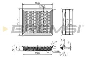  FA1044 - AIR FILTER OPEL, SAAB