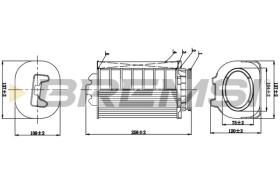  FA1063 - AIR FILTER MERCEDES-BENZ, INFINITI