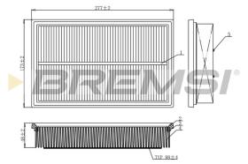  FA1097 - AIR FILTER VW, AUDI, SKODA, SEAT