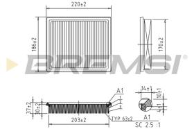  FA1165 - AIR FILTER TOYOTA, LEXUS