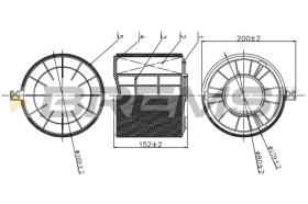  FA1175 - AIR FILTER AUDI