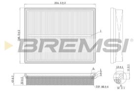  FA1188 - AIR FILTER KIA