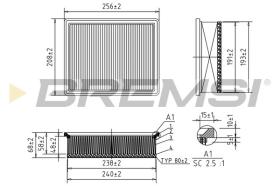  FA1194 - AIR FILTER FIAT, RENAULT, NISSAN, OPEL