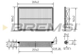 FA1199 - AIR FILTER MAZDA