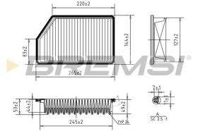  FA1200 - AIR FILTER KIA, HYUNDAI