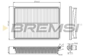  FA1207 - AIR FILTER KIA, HYUNDAI