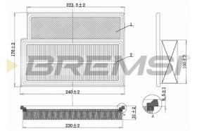 FA1350 - AIR FILTER ABARTH