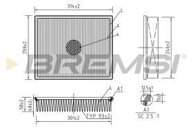  FA1592 - AIR FILTER RENAULT, RENAULT TRUCKS