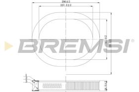  FA2080 - AIR FILTER MAZDA