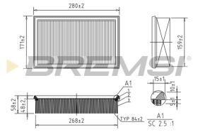  FA2101 - AIR FILTER MERCEDES-BENZ