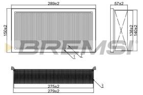  FA2292 - AIR FILTER BMW, ALPINA