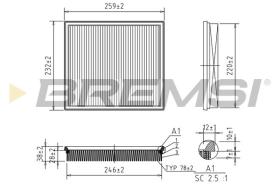  FA2325 - AIR FILTER MERCEDES-BENZ