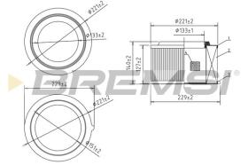  FA2347 - AIR FILTER FORD