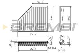  FA2395 - AIR FILTER BMW