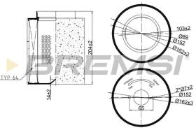  FA2405 - AIR FILTER AUDI