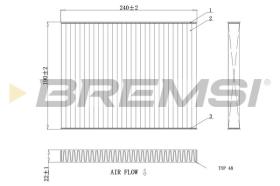  FC0081 - CABIN FILTER FORD