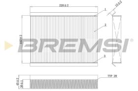  FC0168C - CABIN FILTER FIAT, JEEP