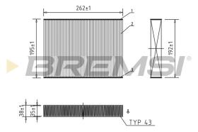  FC0469 - CABIN FILTER FIAT, RENAULT, NISSAN
