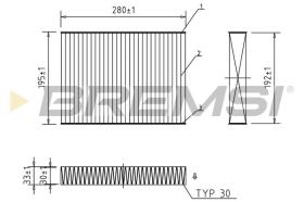  FC0470A - CABIN FILTER LAND ROVER, VOLVO, JAGUAR