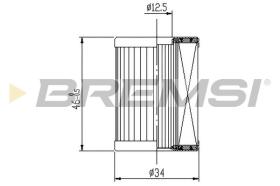 BREMSI FE1015 - FUEL FILTER