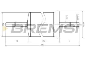  FE1512 - FUEL FILTER FORD, JAGUAR