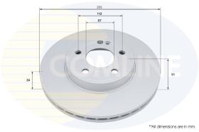 COMLINE ADC5109V - COATED BRAKE DISC