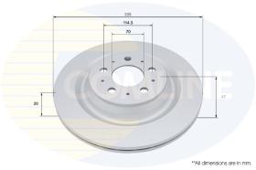 COMLINE ADC5115V - COATED BRAKE DISC