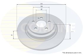 COMLINE ADC5111V - COATED BRAKE DISC