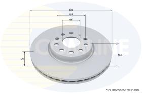 COMLINE ADC5105V - COATED BRAKE DISC