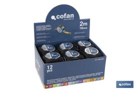 COFAN 04500040 - EXPOSITOR FLEXÓMETRO STANDARD + MOSQUETÓN 12 UDS.