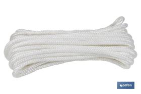 COFAN 08101237 - MADEJA CORDON POLIESTER REFORZADO 5 MM 10 M BLANCO