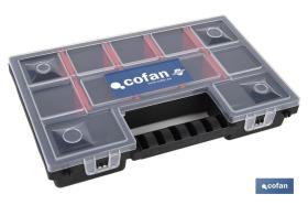 COFAN 09400731 - ESTUCHE ORGANIZADOR 12 COMPARTIMENTOS 287 X 186 X 50 MM