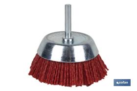 COFAN 10250106 - CEPILLO COPA DE NYLON 6 MM X Ø50