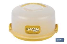 COFAN 41003042U - TARTERA REDONDA AMARILLA OPACA PAVLOVA CON ASAS Ø34,5 X 18,5