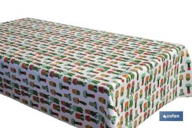 COFAN 46003058 - MANTEL ANTIMANCHAS CACTUS  1,40 X 2,50