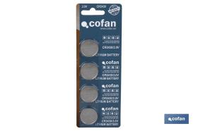 COFAN 50002430U - PILA BOTÓN CR2430/3,0V VENTA UNITARIA