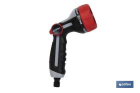 COFAN 90014053 - PISTOLA DE RIEGO 7 POSICIONES CON CONTROL DE CAUDAL EN EL PU