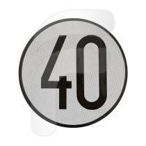  FA10828640 - DISCO LIMITACIÓN DE VELOCIDAD 40 KM/H DE ALUMINIO