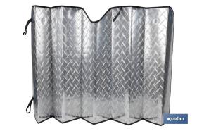 COFAN 03501051 - PARASOL ALUMINIZADO EFECTO LÁSER CON VENTOSAS 70 X 150 CM